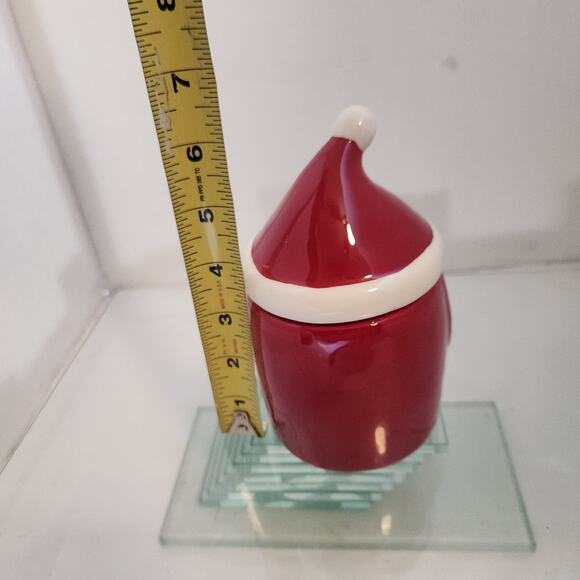 Santa Jar Upcycled from a candle - Picture 4 of 6